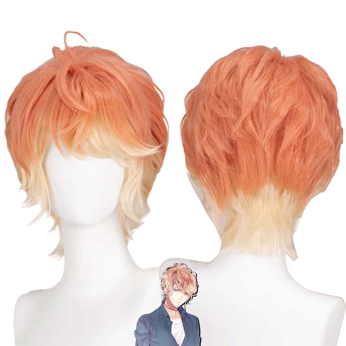 Anime Cosplay Orange Hair - Women DOKIDOKI Devil Lover Cosplay Sakamaki