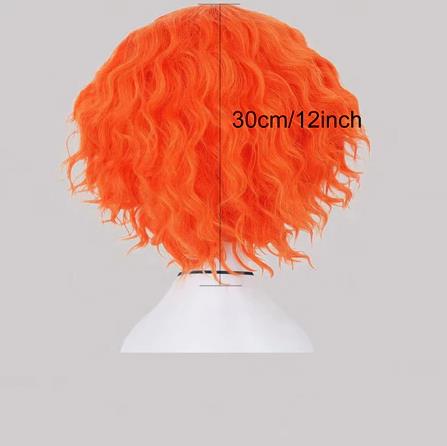 Mad Hatter Cosplay Wigs Short  - Anime Cosplay Orange Hair recension och pris