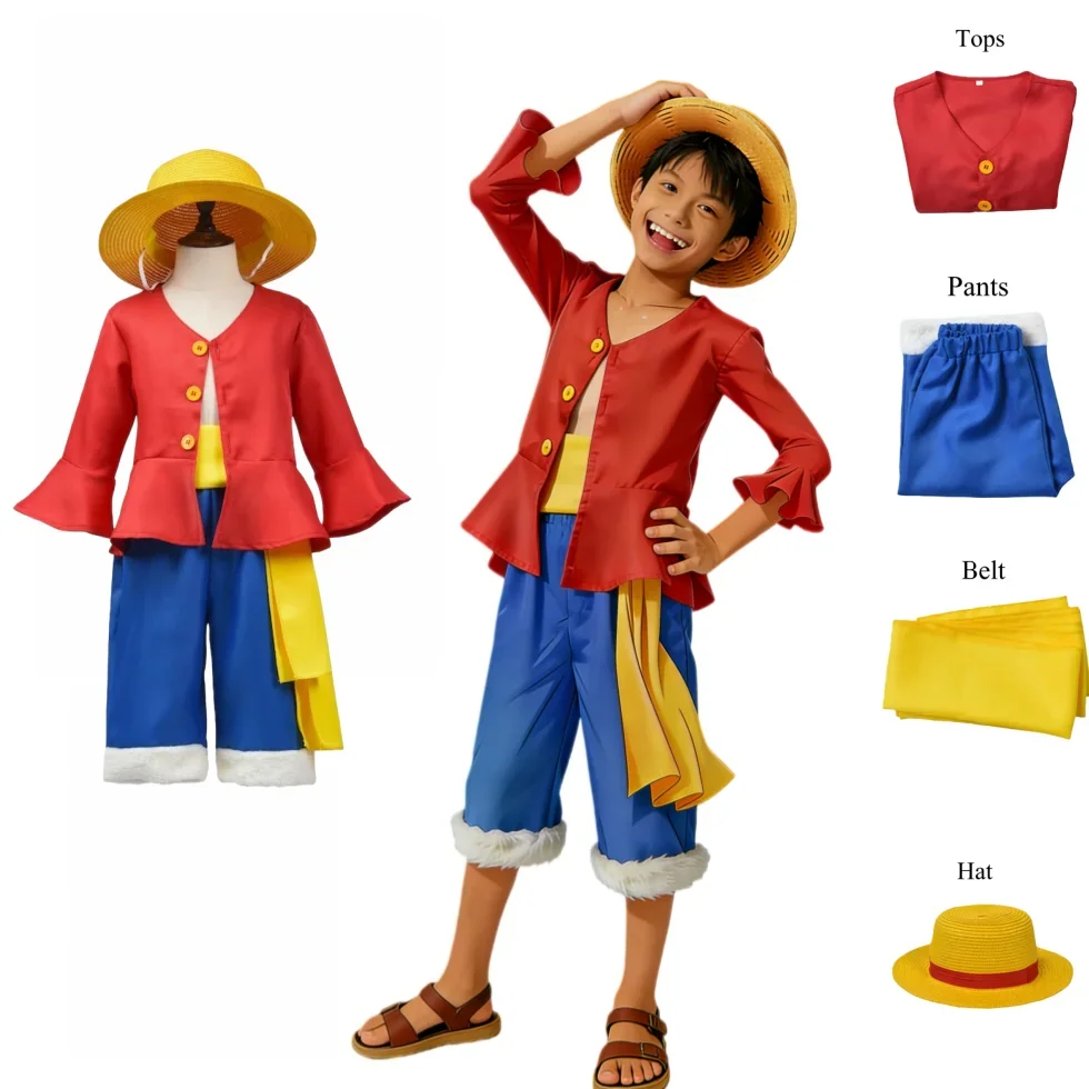 Halloween Anime M-Monkey D Luf - Anime Cosplay Luffy recension och pris