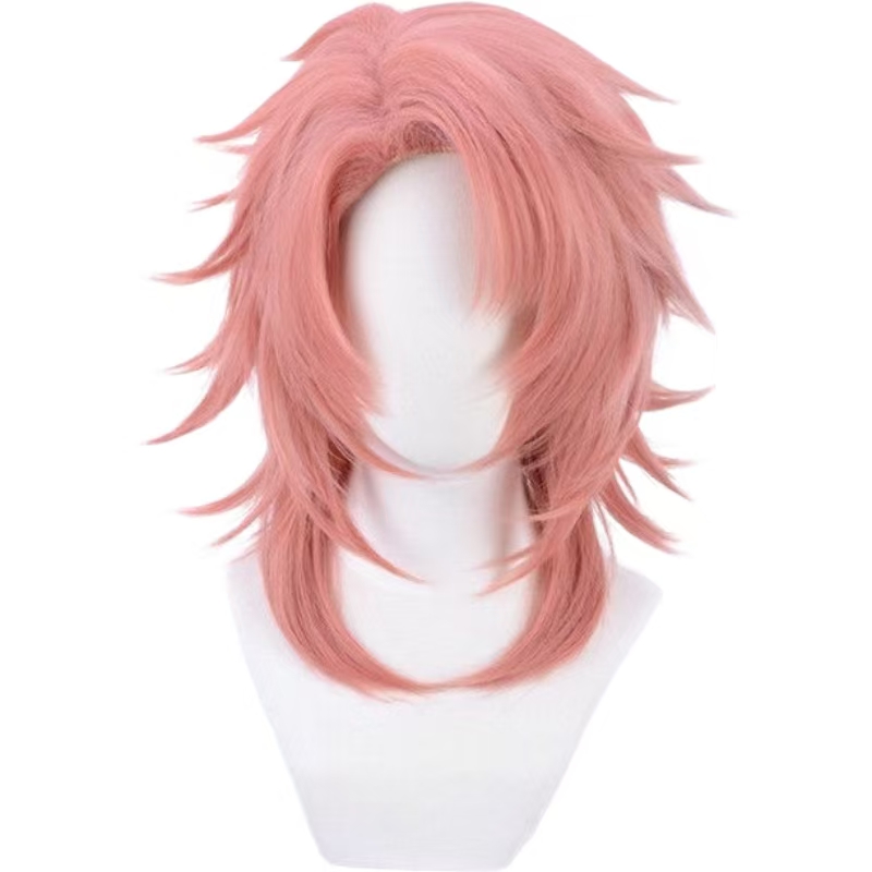 Sabito Cosplay Wig Pink Orange - Anime Cosplay Orange Hair recension och pris