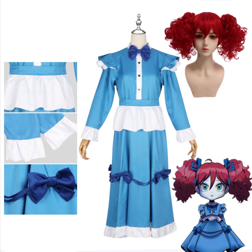 Poppy Red Hair Cosplay Costume - Anime Cosplay Red Hair recension och pris