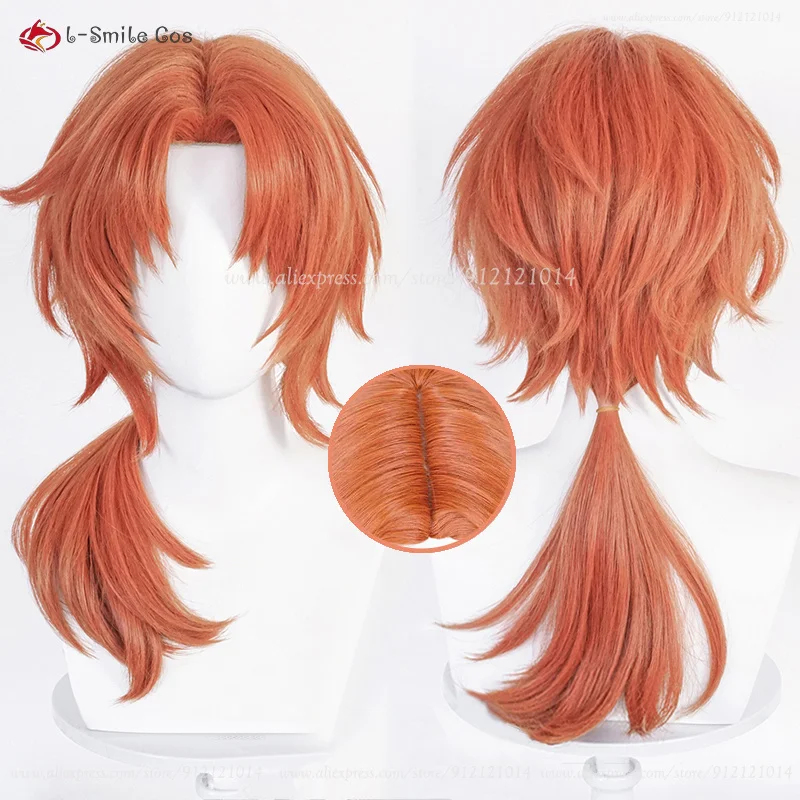 xiaoxiao Anime Hanako-kun Aoi  - Anime Cosplay Orange Hair recension och pris