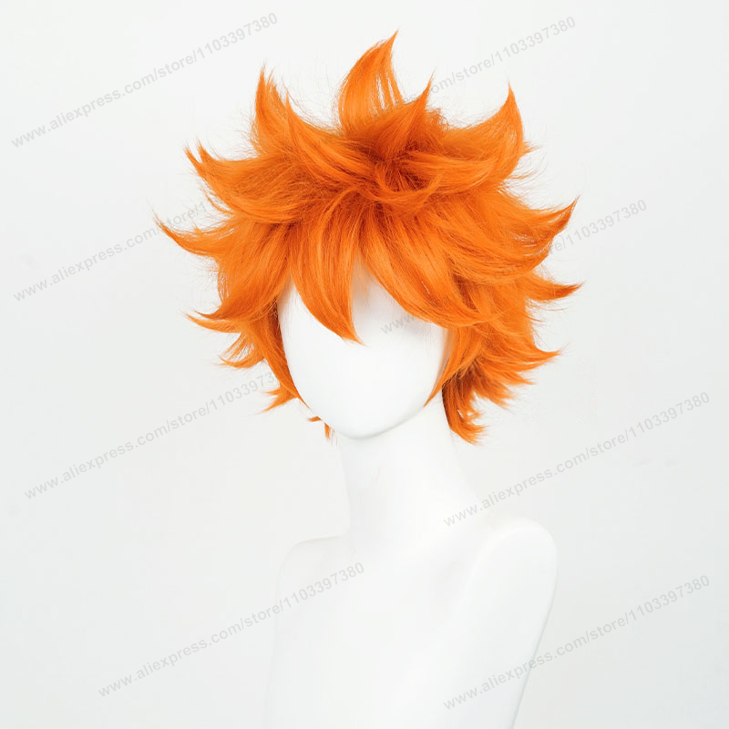 Hinata Shoyo Cosplay Wig 26cm  - Anime Cosplay Orange Hair recension och pris
