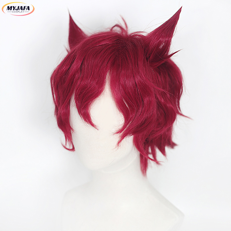 Sett Cosplay Wig Game LOL Hear - Anime Cosplay Red Hair recension och pris