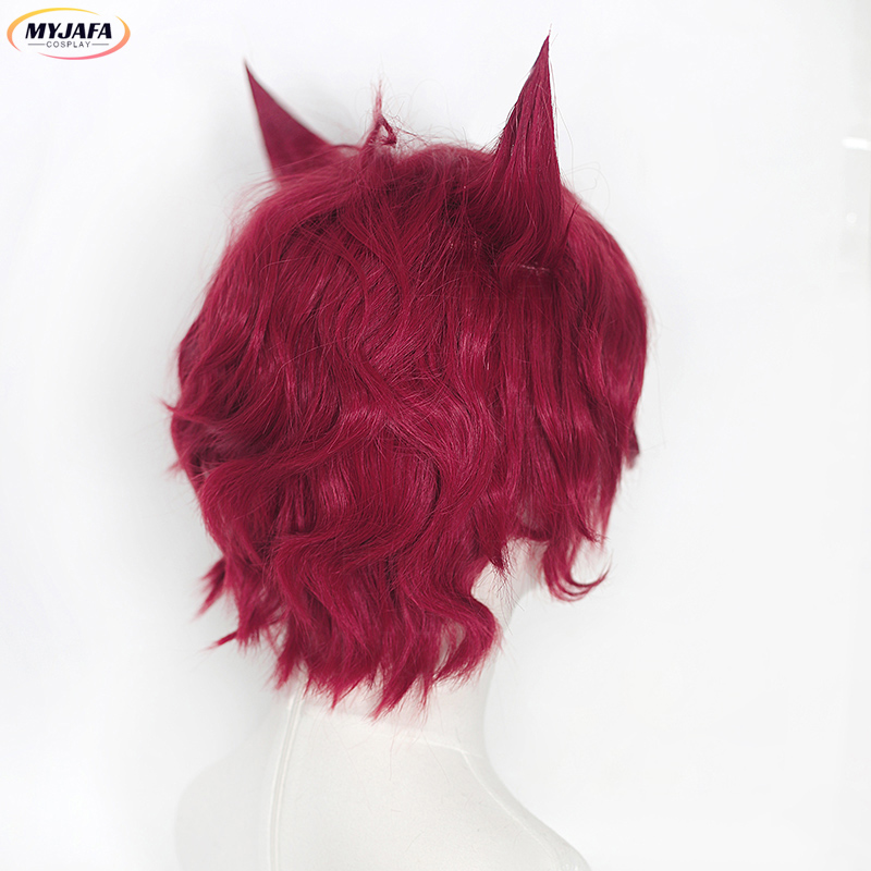 Sett Cosplay Wig Game LOL Hear - Anime Cosplay Red Hair recension och pris