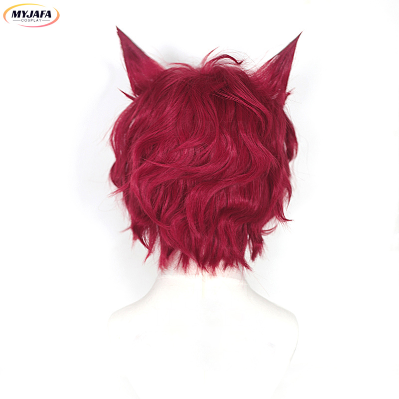 Sett Cosplay Wig Game LOL Hear - Anime Cosplay Red Hair recension och pris