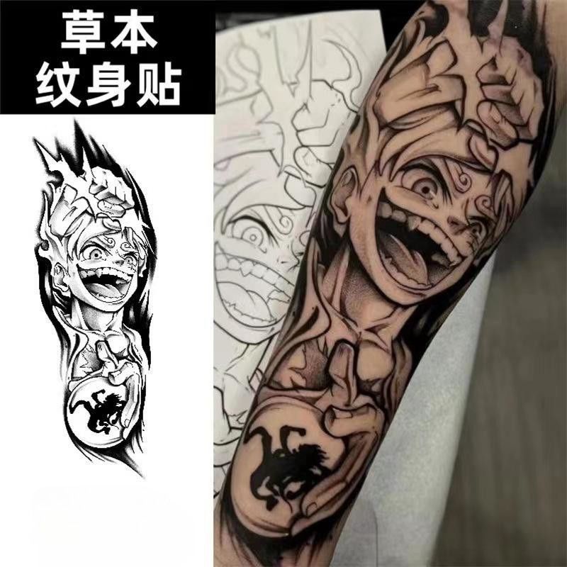 One Piece Luffy herbal tattoo  - Anime Cosplay Luffy recension och pris