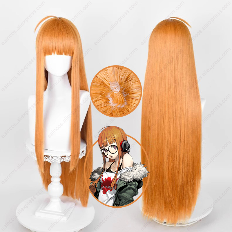 Anime Futaba Sakura Cosplay Wi - Anime Cosplay Orange Hair recension och pris