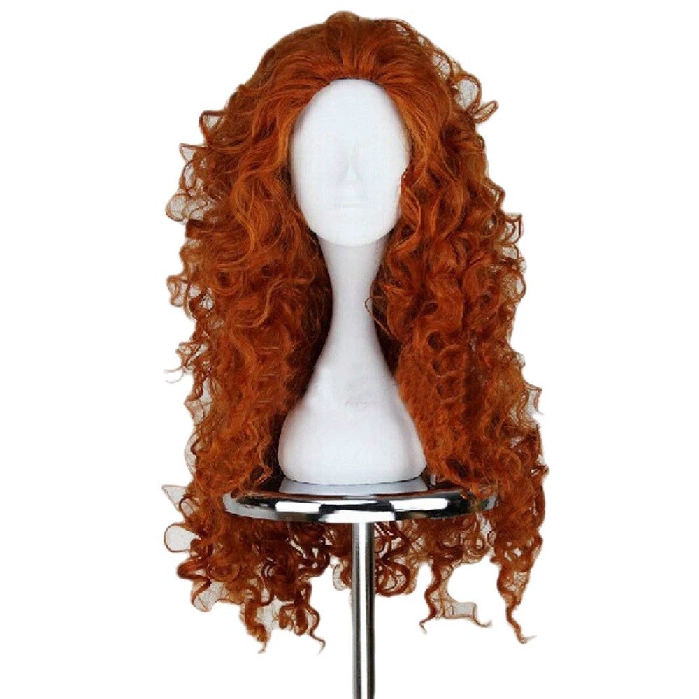 Long Orange Curly Hair Cosplay - Anime Cosplay Orange Hair recension och pris