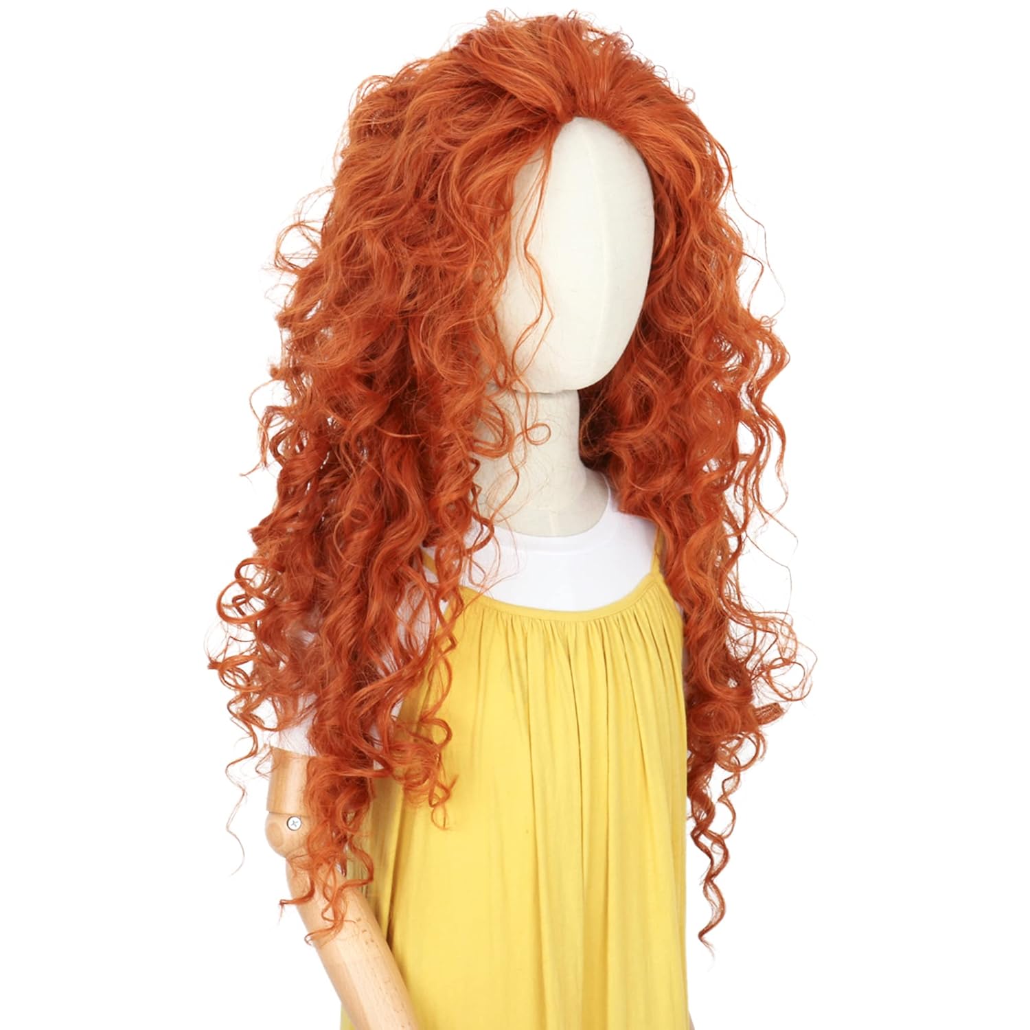 Long Orange Curly Hair Cosplay - Anime Cosplay Orange Hair recension och pris