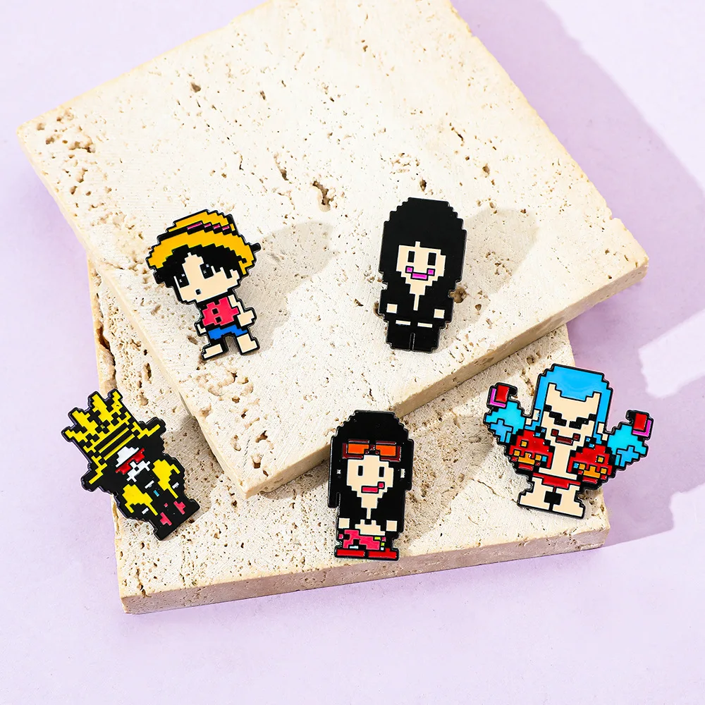 5 Pcs Creativity Pixel Style B - Anime Cosplay Luffy recension och pris
