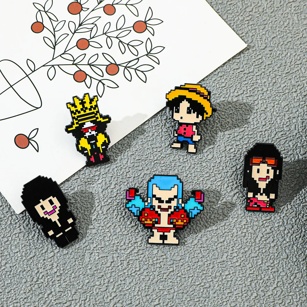 5 Pcs Creativity Pixel Style B - Anime Cosplay Luffy recension och pris