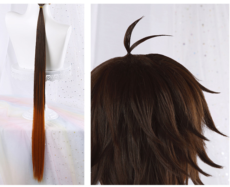 High Quality Game Genshin Impa - Anime Cosplay Orange Hair recension och pris
