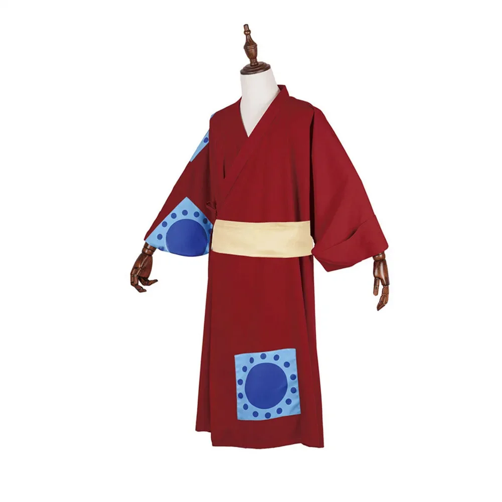 Red Kimono Anime One Monkey Lu - Anime Cosplay Luffy recension och pris