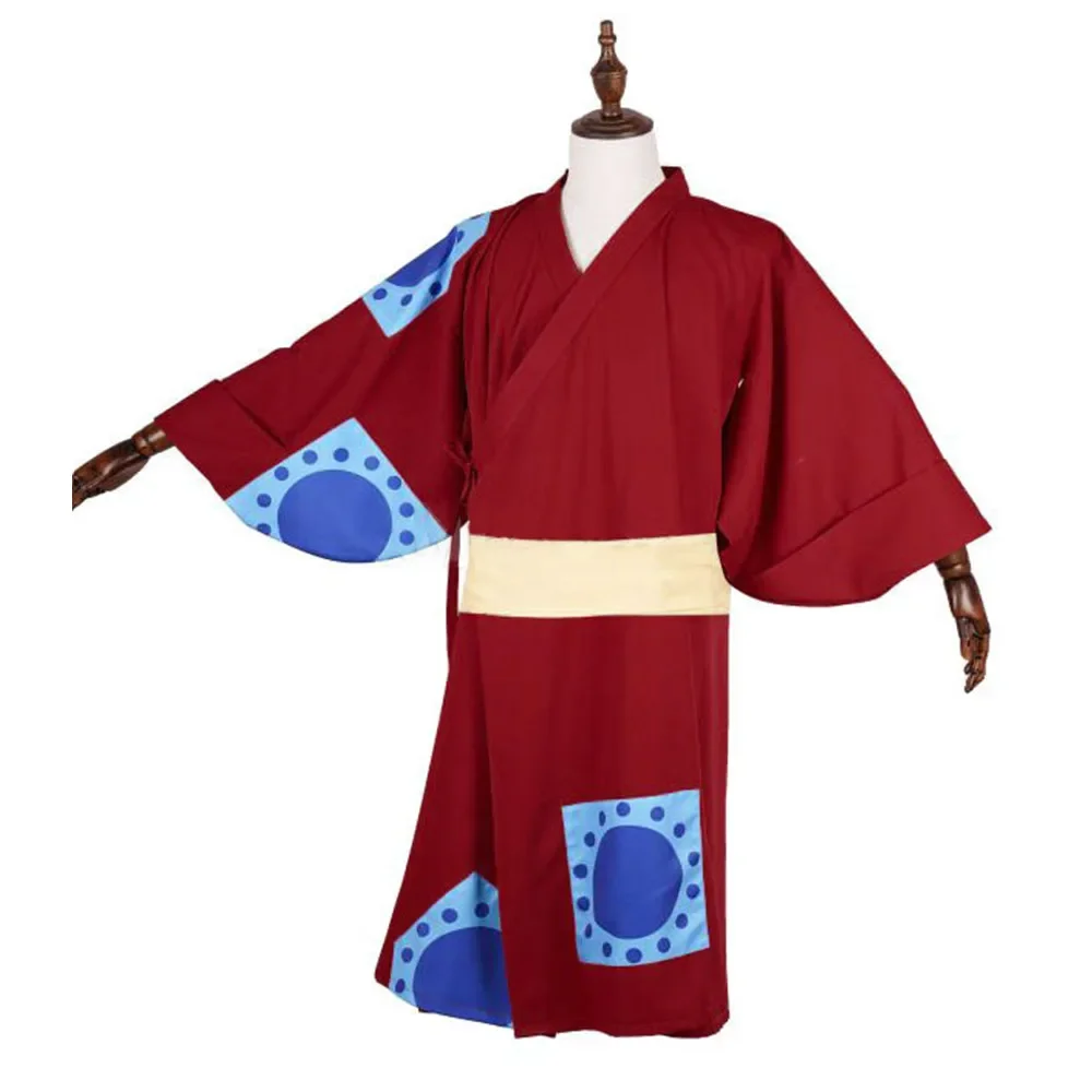 Red Kimono Anime One Monkey Lu - Anime Cosplay Luffy recension och pris