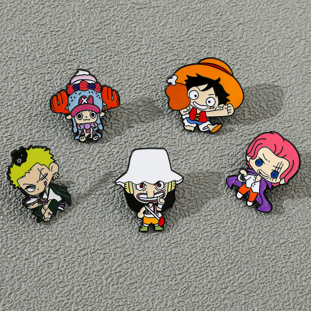 5 Pcs Creative anime Brooch Ha - Anime Cosplay Luffy recension och pris