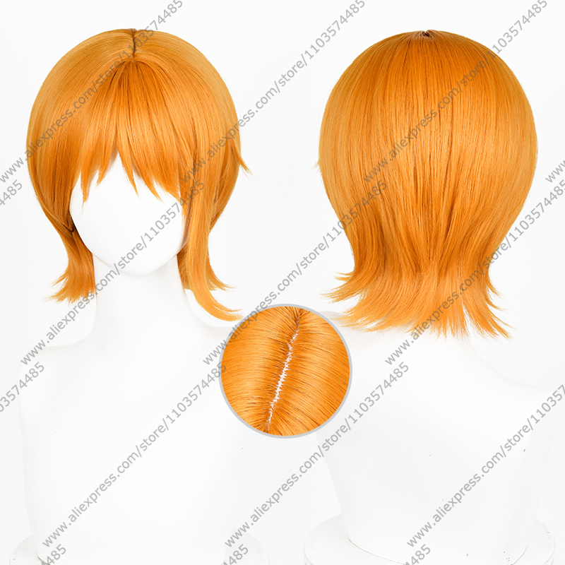 Anime Nami Cosplay Wigs 30cm O - Anime Cosplay Orange Hair recension och pris