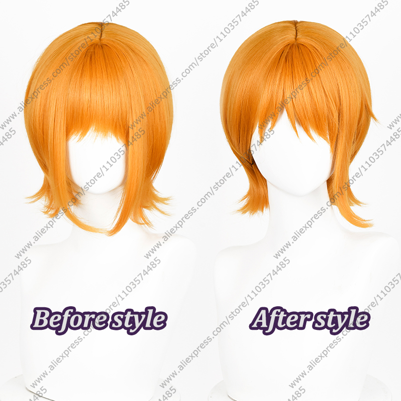 Anime Nami Cosplay Wigs 30cm O - Anime Cosplay Orange Hair recension och pris