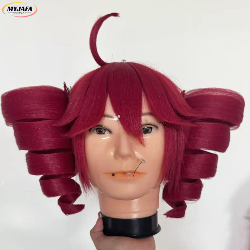Anime Kasane Teto Cosplay Wig  - Anime Cosplay Red Hair recension och pris