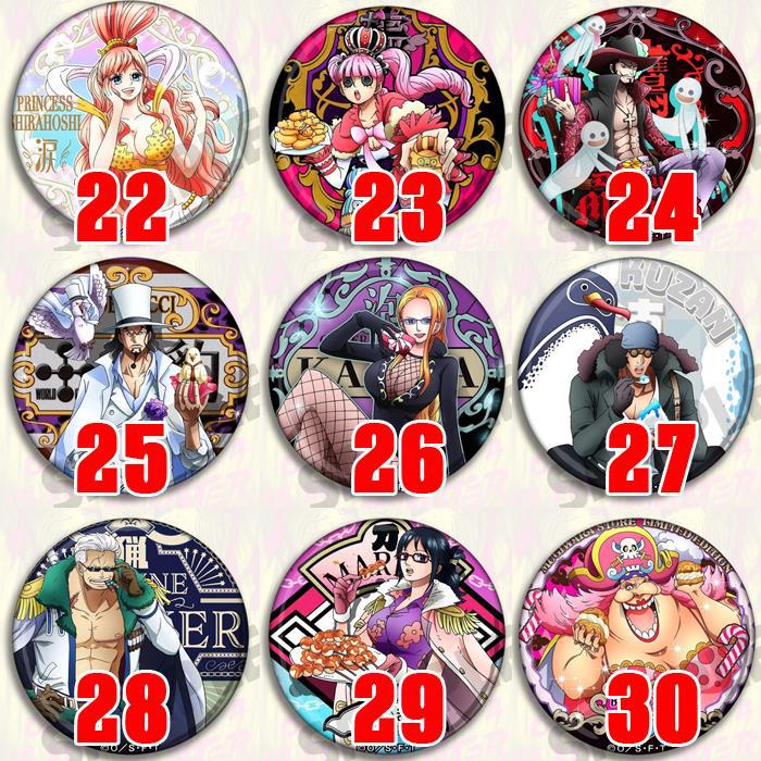 One Piece Anime Brooch Badge L - Anime Cosplay Red Hair recension och pris