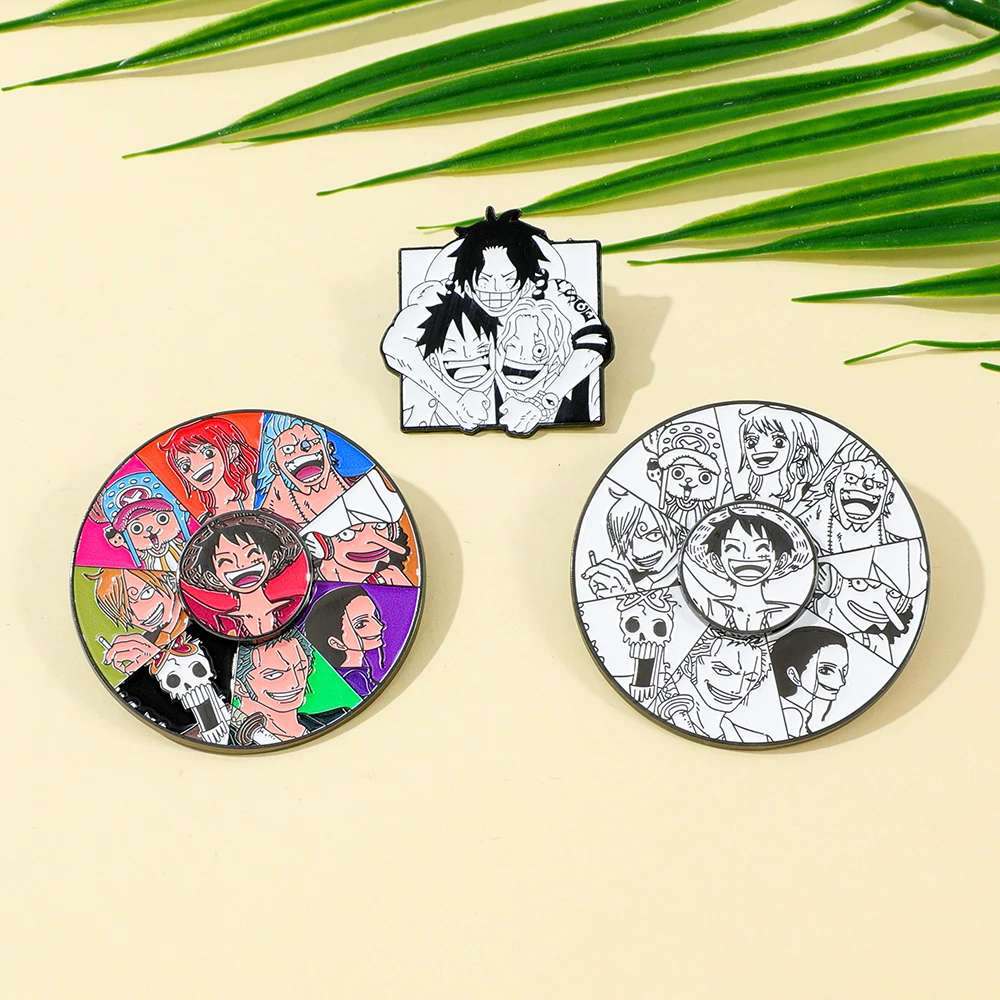 3 Pcs Anime One Piece Brooch L - Anime Cosplay Luffy recension och pris
